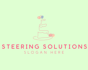 Wedding Cake Pastry logo design