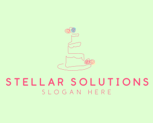 Wedding Cake Pastry logo design