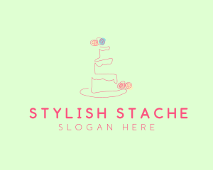 Wedding Cake Pastry logo design