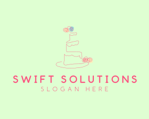 Wedding Cake Pastry logo design