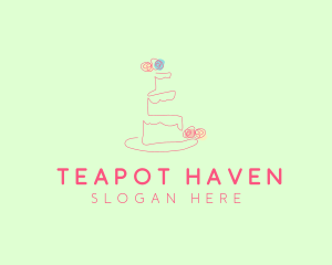 Wedding Cake Pastry logo design