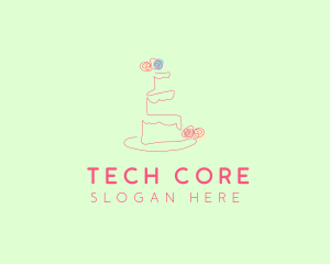 Wedding Cake Pastry logo design