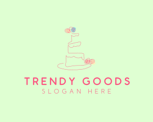 Wedding Cake Pastry logo design