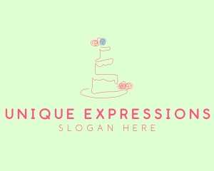 Wedding Cake Pastry logo design