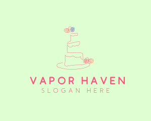 Wedding Cake Pastry logo design