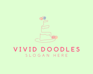 Wedding Cake Pastry logo design