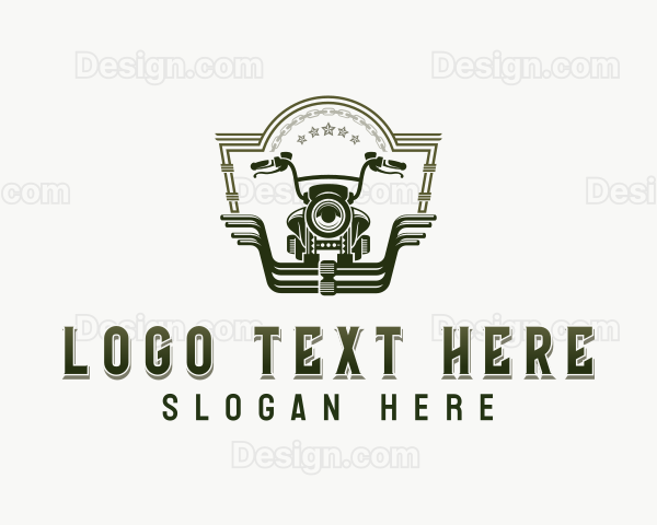 Biker Motorcycle Rider Logo