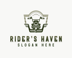 Biker Motorcycle Rider logo design