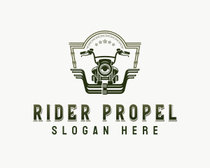 Biker Motorcycle Rider logo