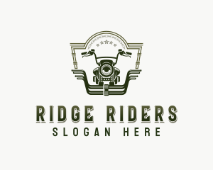 Biker Motorcycle Rider logo design