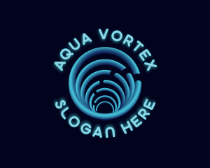 Digital Circuit Vortex logo design