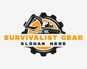 Industrial Excavator Equipment logo design