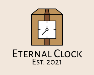 Clock Box Timer logo design