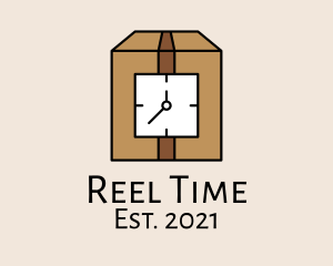 Clock Box Timer logo design