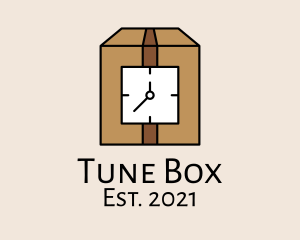 Clock Box Timer logo design