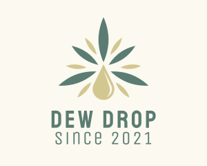 Cannabis Oil Drop  logo design