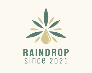 Cannabis Oil Drop  logo design