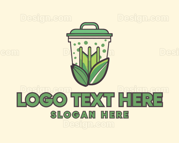 Recycling Trash Bin Logo