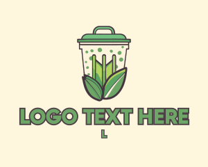 Recycling Trash Bin Logo