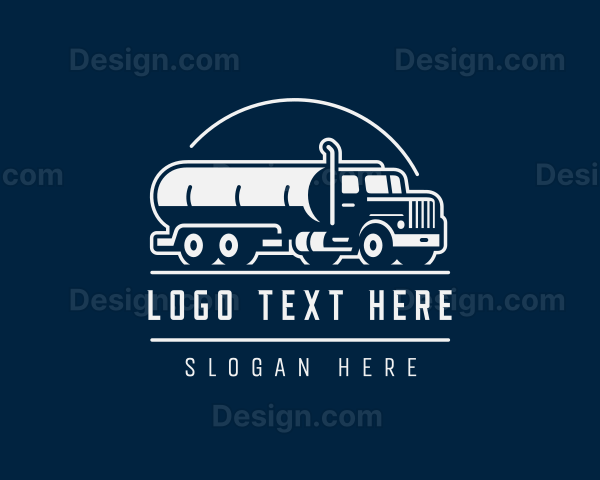 Tank Truck Transport Vehicle Logo