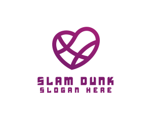 Heart Basketball Love logo