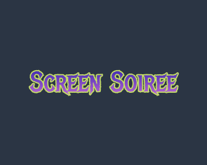 Spooky Gradient Horror logo design