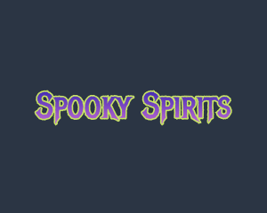 Spooky Gradient Horror logo design