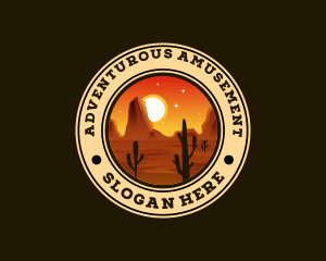 Desert Adventure Cactus logo design