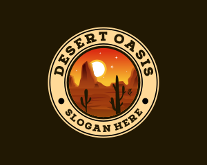 Desert Adventure Cactus logo design