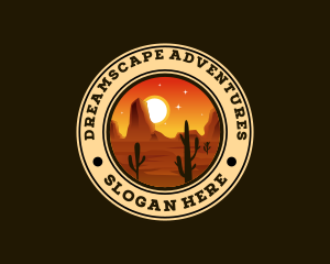 Desert Adventure Cactus logo design