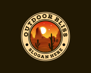 Desert Adventure Cactus logo design