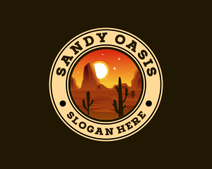 Desert Adventure Cactus logo design