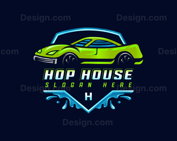 Automobile Car Wash Logo