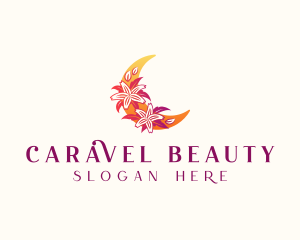 Moon Flower Beauty logo design