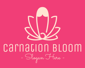 Pink Lotus Safety Pin logo design