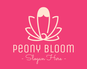 Pink Lotus Safety Pin logo design