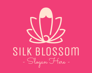 Pink Lotus Safety Pin logo design