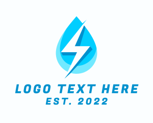 Hydroelectric Power Droplet logo