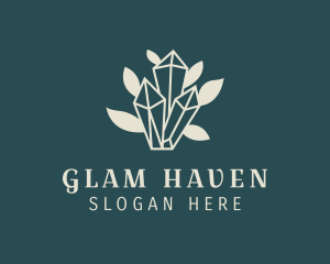 Gemstone Leaf Glam logo