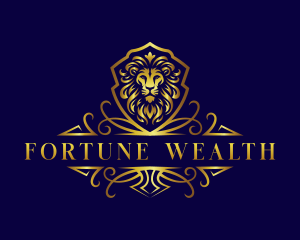 Luxury Lion Wealth logo design