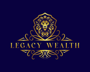 Luxury Lion Wealth logo design