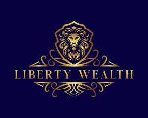 Luxury Lion Wealth logo design