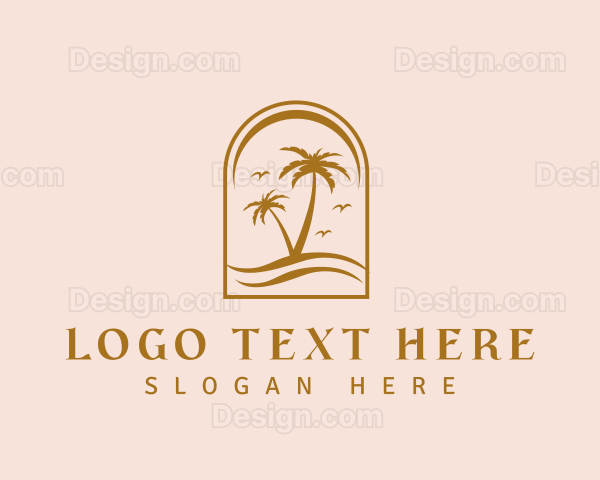 Bohemian Palm Tree Logo