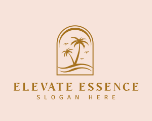 Bohemian Palm Tree Logo