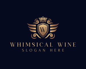 Royal Wing Crown Brand logo design