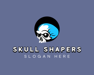 Skull Bone Skeleton logo