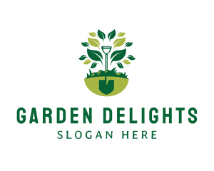 Shovel Garden Landscaping logo design