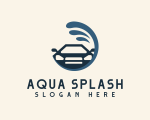 Car Water Splash logo design