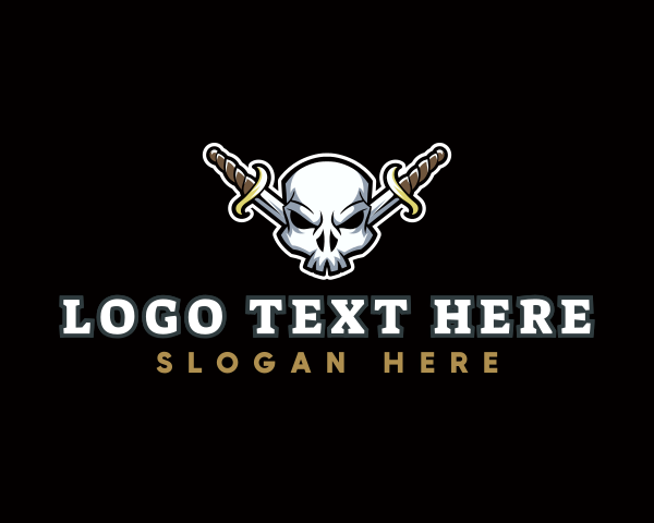 Skull Knife Pirate logo