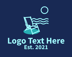 Blue Beach Chair  logo